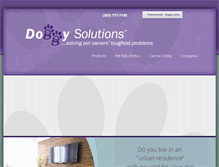 Tablet Screenshot of doggysolutions.com